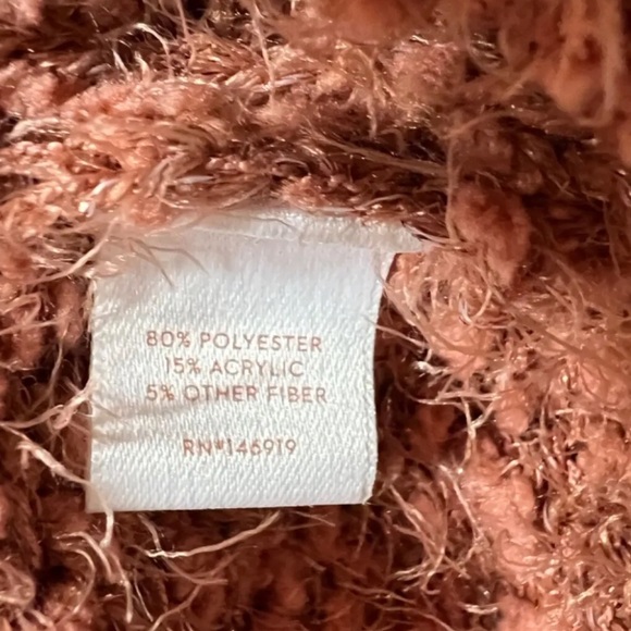 💙 3/$30 💙 Burnt orange / terracota / mauve  cozy sweater - Picture 5 of 7